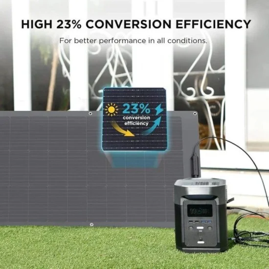 EcoFlow 100W Flexible Solar Panal - Black